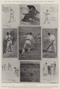 De eerste testwedstrijd tussen Engeland en Australië in Edgbaston door Ralph Cleaver